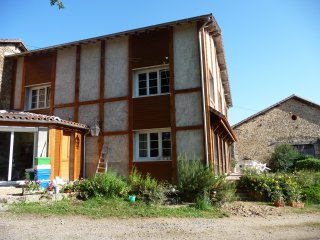 Nouvelle facade extrieure en bois