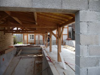 Construction d'un prau et piscine